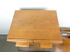 MCM Craftsman Made Danish Modern Wood Mini Chest 3 Drawer Table Top Cabinet HOT!