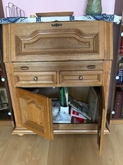 Secretaire – table – cupboard – antique