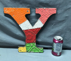 Decorative Salvaged Tin Ceiling 12″ Patchwork Mix Color Letter Y Metal 360-25B