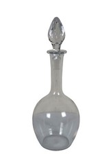 Vintage Baccarat France Clear Crystal Wine Whiskey Liquor Decanter Bottle 13″
