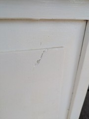 Vintage Victorian Shabby Chic White Painted Dry Sink Cabinet Wash Stand Table W6