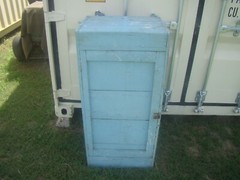 Primitive Handmade Hanging Cupboard 43″ Cabinet Single Door w/ Shelfs GR8 Patina