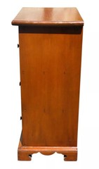 ANTIQUE QUEEN ANNE PENNSYLVANIA SIX DRAWER PINE SPICE CHEST / APOTHECARY CABINET