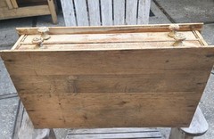 Antique Spool Cabinet 2 Drawer As Found Beutiful Patina W/ Scallop Drawers