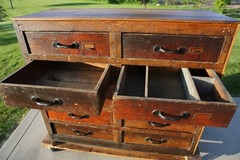 Antique Apothecary Cabinet Blueprint Map File Industrial wood drawer architect