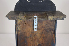 Vintage Hand Made Wooden Clock Display Case Box