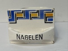 Dutch Delft Nagelen Spice Cabinet Labeled Drawer Antique Replacement Has Chips
