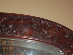 RARE MAJORELLE French CONSOLE Art Nouveau Hall Cabinet Mirror LA VIGNE Chateau