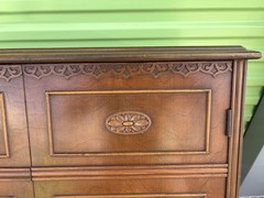 Vintage Walnut Record Cabinet