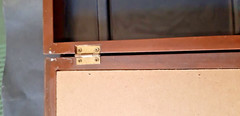key cabinet wooden box storage vintage glass key collage door