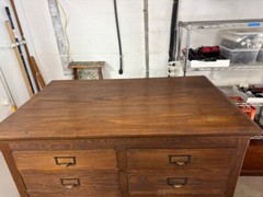 Industrial Wooden Cabinet Vintage Wooden flat file Cabinet.