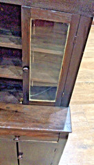 Antique 1930s SALESMAN SAMPLE Mahogany Wood Child’s CHINA CABINET HUTCH CUPBOARD