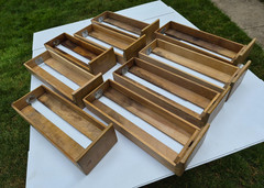Vintage Library Card Catalog File Drawers Lot of 9 Remington Rand ?