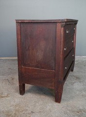 Antique Apothecary Cabinet Kitchen Island Vintage File Drawer Wood Counter