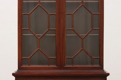Georgian Vintage Mahogany China Display or Office Bookcase #56225