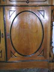 ANTIQUE ENGLISH MIRRORED CABINET