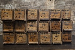 Antique 18 Drawer Hardwood Table Top Apothecary Cabinet ~ EXCELLENT COND ~