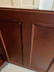 reproduction of an 1880’s kitchen corner cupboard very nice