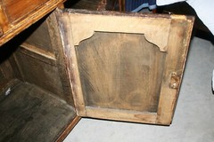 Early American Country Oak Side Cabinet Ca 1720