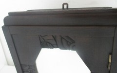 Kitchen Medicine Apothecary Bathroom Cabinet Carved Wood Beveled glass Lovely