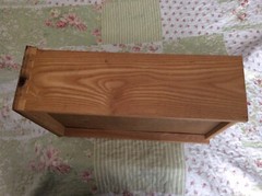 Salvaged Vtg Dovetail Brown Wooden Cabinet/Office Table Crate Drawer