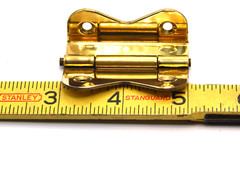 Hoosier Cabinet Brass Hinge For Lower Door Polished Pair