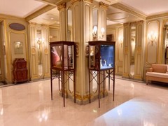 French gilded iron mirrored and brass bar cabinet vitrine 1920s