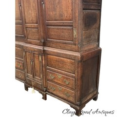 Antique Large Cupboard cabinet Georgian chippendale 1780 housekeepers Livery