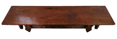Clock Wall SHELF, c1890 Aesthetic Victorian, Solid Walnut, Ebonized Panels, 24″w