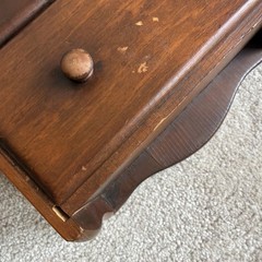 Vintage Wall Hanging Sunburst 7 Drawer Spice Cabinet Wood Knobs Primitive