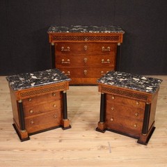 Commode antique Empire style dresser chest of drawers writing desk 20th century