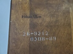 Ethan Allen Bookcase French Country Display Cabinet Shell Carved Fin. 236 B