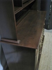 Harden Furniture Chippendale Style Cherry Buffet & Hutch; Excellent Condition