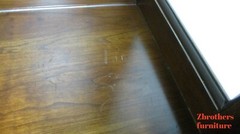 Ethan Allen Regents Part Neo Classical China Cabinet Hutch Breakfront Display