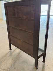 Extraordinary Antique Stickley Style Arts+Crafts Oak China / Curio Cabinet