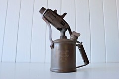 Antique Brass Flame Thrower / Blow Torch. Designed in Sweden, Made in Australia
