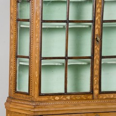 Early 19th Century Dutch Marquetry Inlaid Display Cabinet