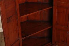 Custom Quality Early American Style Pine Corner Cabinet