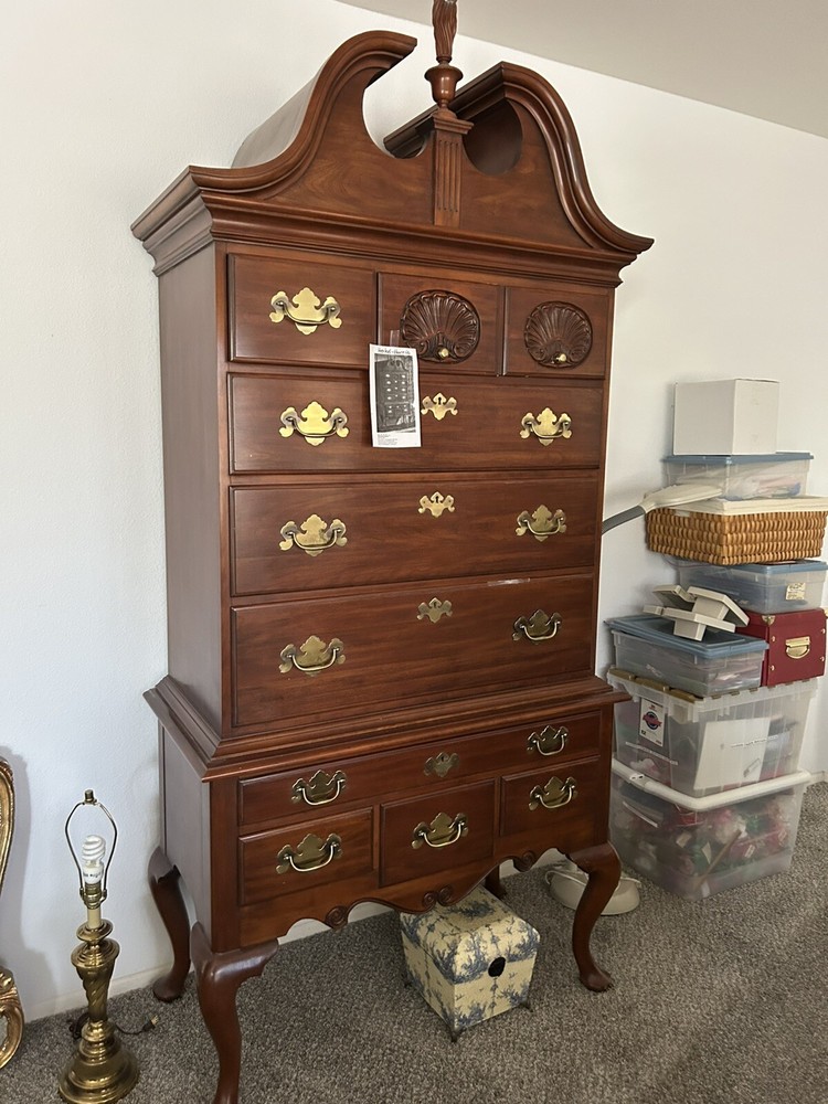 Henkel Harris Queen Anne Style Cherry Highboy