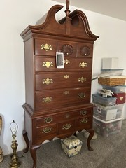 Henkel Harris Queen Anne Style Cherry Highboy