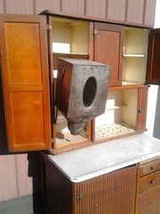 Antique Oak Tippecanoe Kitchen Cabinet Tipp City Ohio Rare Model 1920s