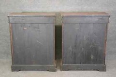 Rare Pair Burled Walnut and Porcelain Plaques and Bronze Ormolu