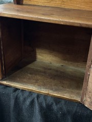 ANTIQUE MINIATURE CHILDS PRIMITIVE WOODEN STEP BACK CUPBOARD KITCHEN PANTRY