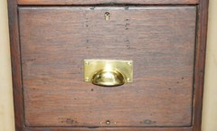 ANTIQUE ART DECO CIRCA 1920’S RESTORED ENGLISH OAK FILING CABINET NEW FITTINGS