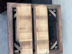 Antique File Cabinet stackable Brass knobs 4 Pieces By Winter Records Co Kansas