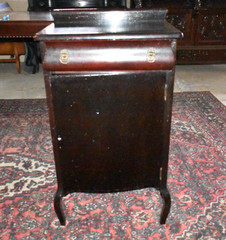 Antique Music Cabinet Phonograph Record Cabinet Wood c1920s-40s