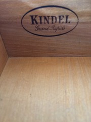 KINDEL FURNITURE CHIMNEY HILL CHERRY SHAKER STYLE 2 PIECE DUTCH CUPBOARD