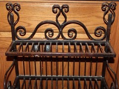 Victorian Style Bakers Rack Miniature Size Bakers Rack 4 Shelves Scroll Designs