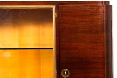 Fine Art Deco Macassar Ebony Vitrine Display Cabinet by Gouffé ca. 1930