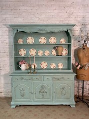 Painted Cottage Shabby Chic China Cabinet